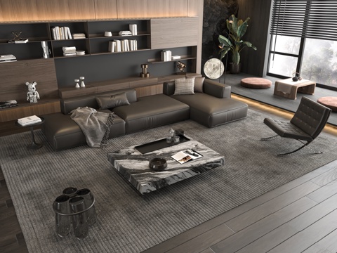 Italian Sofa Coffee Table Combination