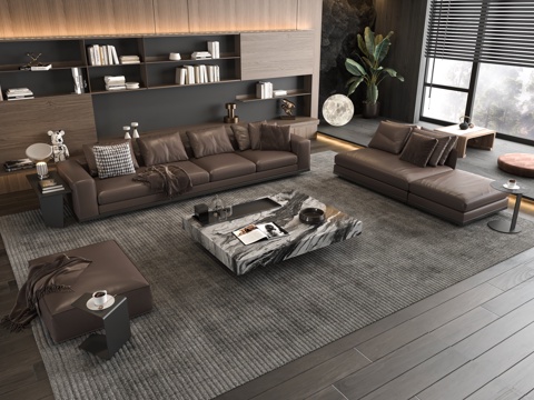 Italian Sofa Coffee Table Combination