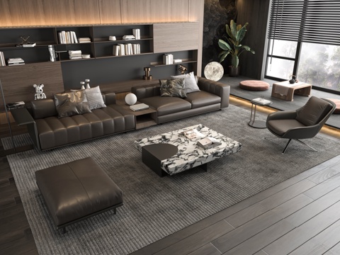 Italian Sofa Coffee Table Combination