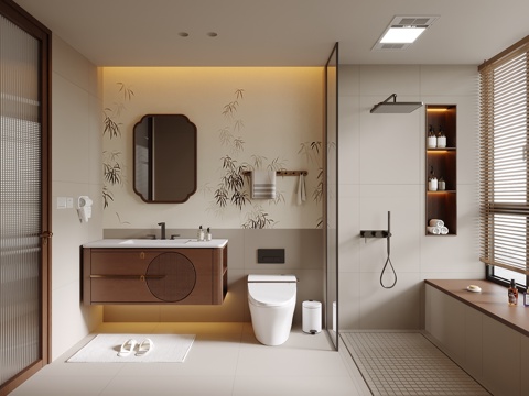 New Chinese Toilet Bathroom Cabinet Toilet