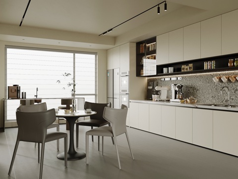 Modern Tea Room Tea Cabinet Coffee Machine Water Dispenser