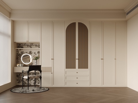 French Cloakroom Wardrobe Dresser Desk