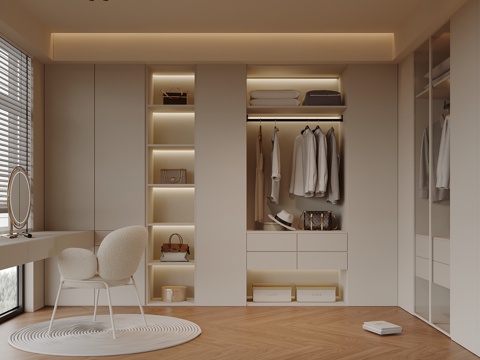 Modern Cloakroom Wardrobe Dressing Table Desk