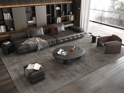 Italian Sofa Coffee Table Combination