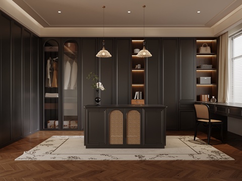 French Cloakroom Wardrobe Dresser Desk