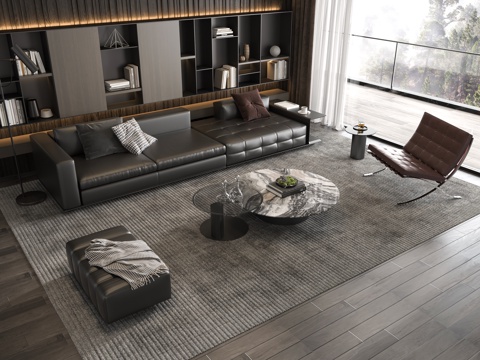 Italian Sofa Coffee Table Combination