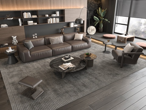 Italian Sofa Coffee Table Combination