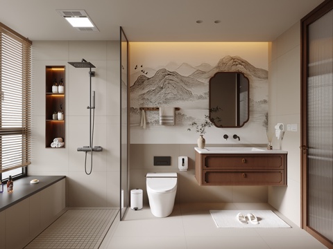 New Chinese Toilet Bathroom Cabinet Toilet
