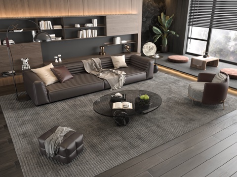 Italian Sofa Coffee Table Combination