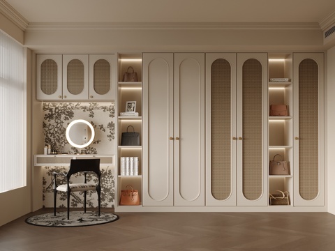 French Cloakroom Wardrobe Dresser Desk