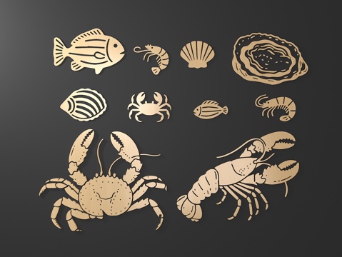 Modern Seafood Seafood Lobster King Crab Crab Element
