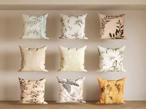 Neo-Chinese Style Pillow Chinese Style Pillow Sofa Pillow Fabric Pillow Pillow Combination Pillow