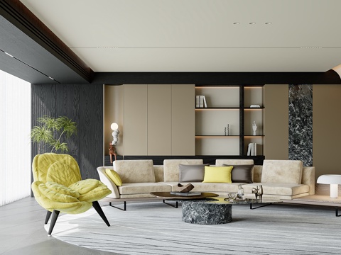 Italian Minimalist Living Room