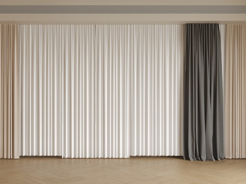 Modern Universal Curtain Window Screen Fabric Curtain Gauze Curtain Plain Color Curtain Solid Color Curtain Fabric Curtain