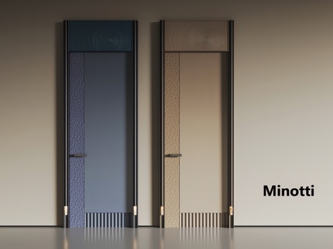 Modern Door Single Door Swing Door Skirting Light Door Entry Door Creative Door