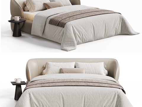 BAXER Modern Double Bed Cream Style Double Bed Italian Double Bed French Double Bed