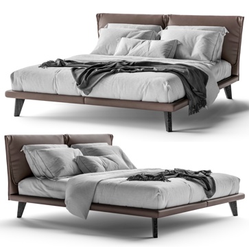 Cattelan Italia Modern Leather Double Bed