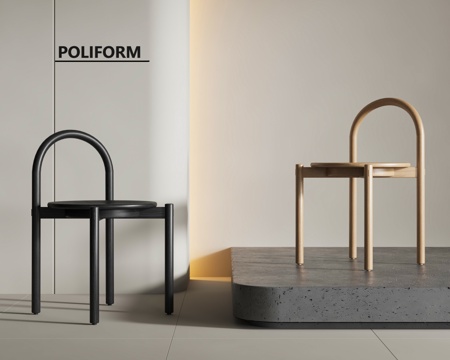 Poliform Modern Chair Dining Chair Log Single Chair