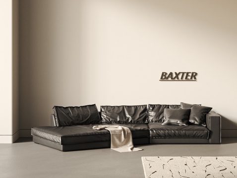 BAXTER Modern Italian Sofa Budapest Sofa Large Corner Sofa