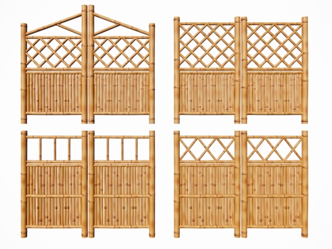 Chinese Bamboo Fence Bamboo Fence Partition Courtyard Door Bamboo Fence Bamboo Fence Door