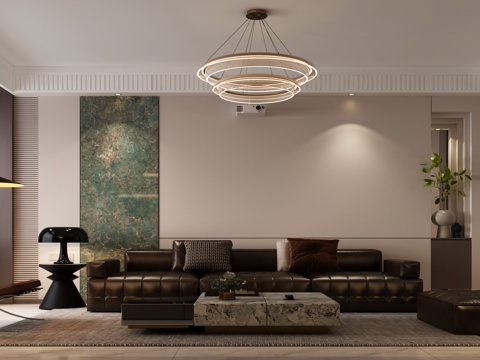 Modern Italian Sofa Combination Italian Affordable Luxury Style Sofa Combination Italian Light Luxury Sofa Background