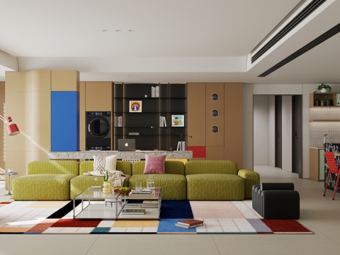 Modern Dopamine DiningRoom Horizontal Hall Daping Floor Bahaus Restaurant