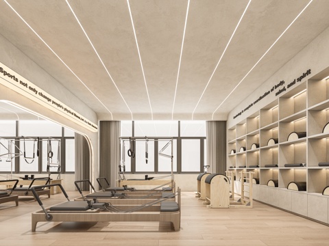 Yoga Studio Pilates Room Pilates Fitness Equipment Gym Pilates Advertising Light Box Fitness