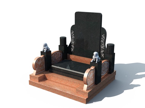 Stone Cemetery Tombstone in Shanxihei