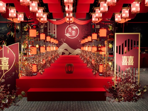 New Chinese Wedding Site Wedding Art Display