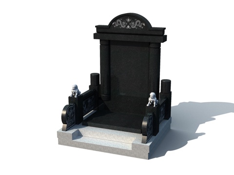 Stone Cemetery Tombstone in Shanxihei