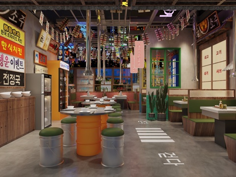 Korean-style food in the DiningRoom