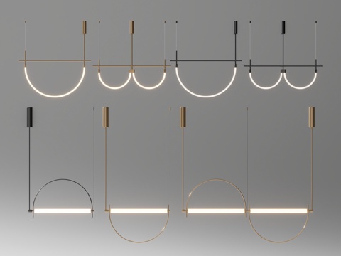 Modern Bar Chandelier Combination Long Strip Chandelier Linear Chandelier Creative Chandelier
