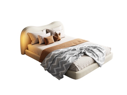 Modern Cream Style Single Bed