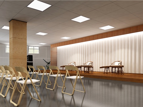 Singing activity center exhibition hall stage