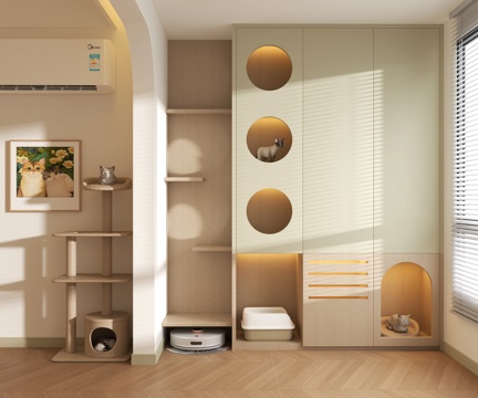 Modern cat nest cat climbing frame