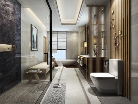 Beautiful new Chinese toilet toilet bathtub bath room