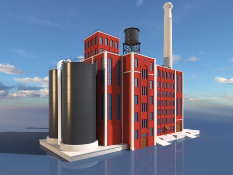 Factory Building Building Appearance Retro Building