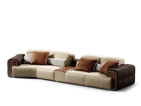 Italian Style Sofa Middle Ancient Affordable Luxury Style Sectional Sofa Multi-person Modern Sofa