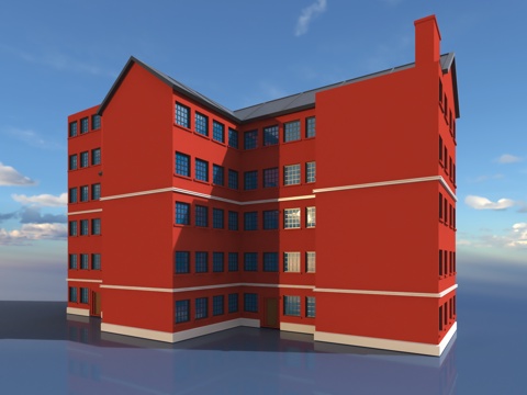 Factory Building Building Appearance Retro Building