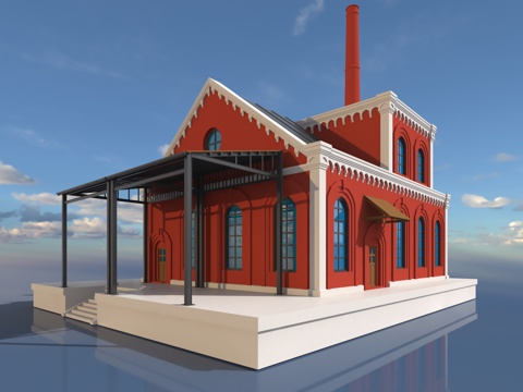 Factory Building Building Appearance Retro Building