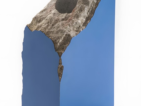 rockery stone green plant