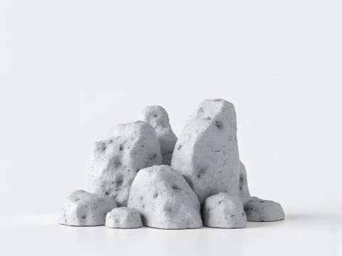rockery stone green plant