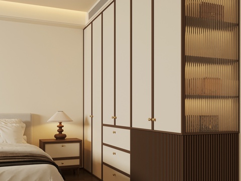 Silent Wardrobe Middle Wardrobe Cream Wardrobe