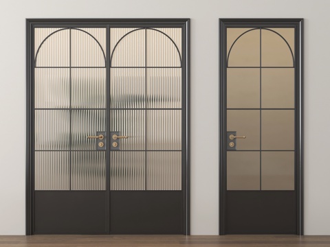 French Glass Door Single Door Opposition Kitchen Door Changhong Glass Door