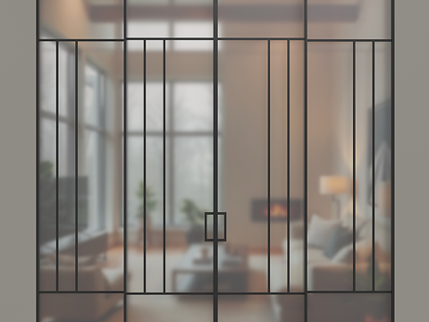 Modern minimalist sliding door door simple sliding door glass sliding door