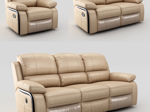 Modern Leather Functional Sofa Sectional Sofa