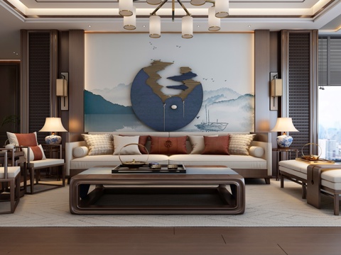 New Chinese Living Room
