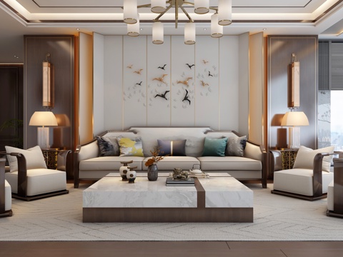 New Chinese Living Room