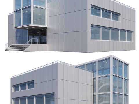 Modern Minimalist Office Building Office Building Appearance