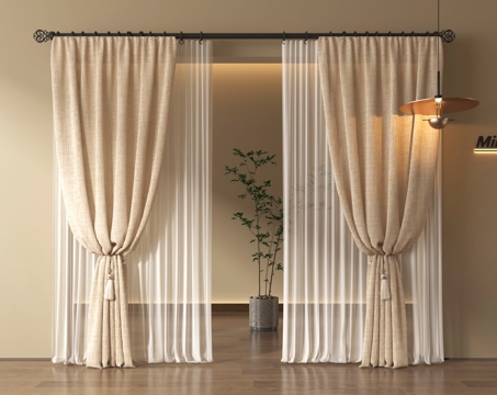 curtain fabric curtain gauze curtain floor curtain